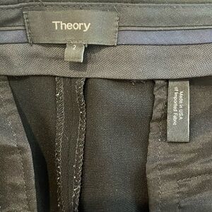 Theory black work pants